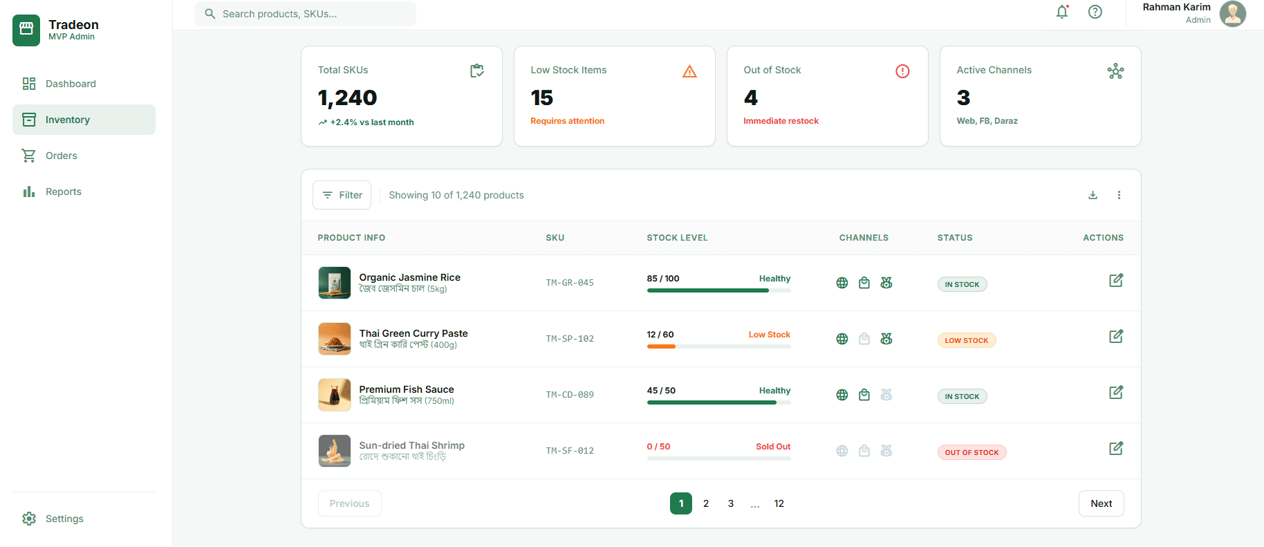 Tradeon™ – Unified Commerce Operations Platform